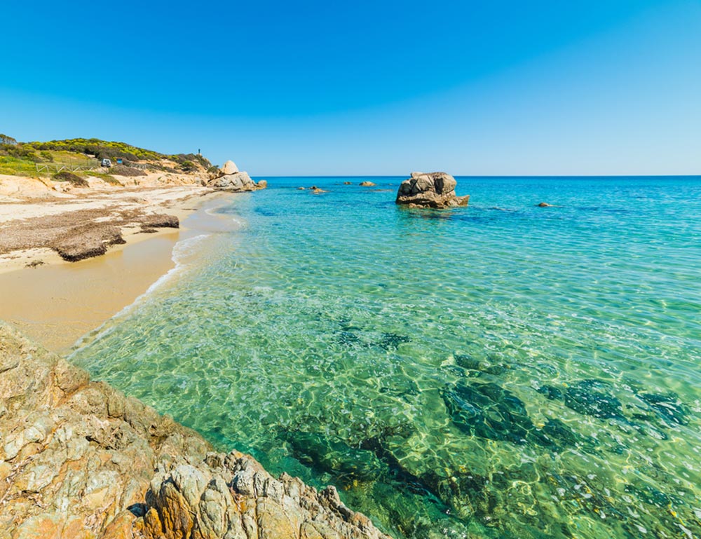 Spiaggia di Santa Giusta in Sardegna